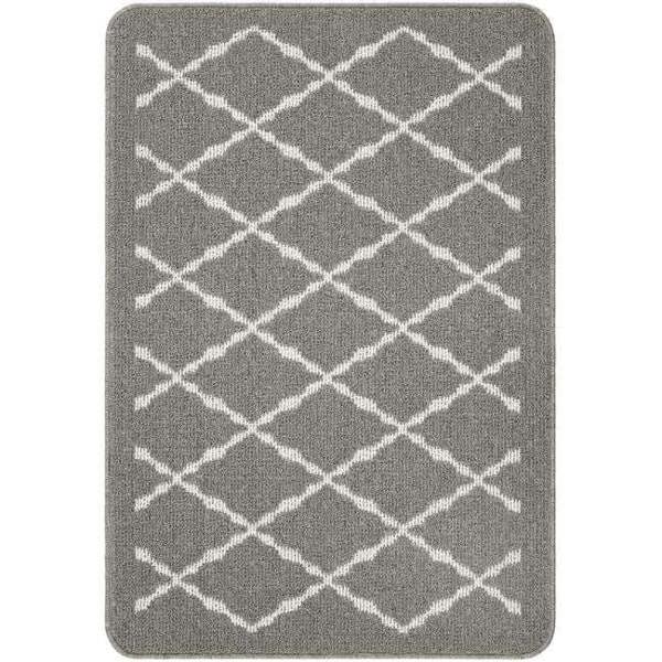 The Rugs Durable Washable Mats & Runners with Diamond Design