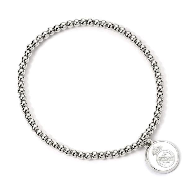 Real Madrid Silver Disc Ball Bead Bracelet