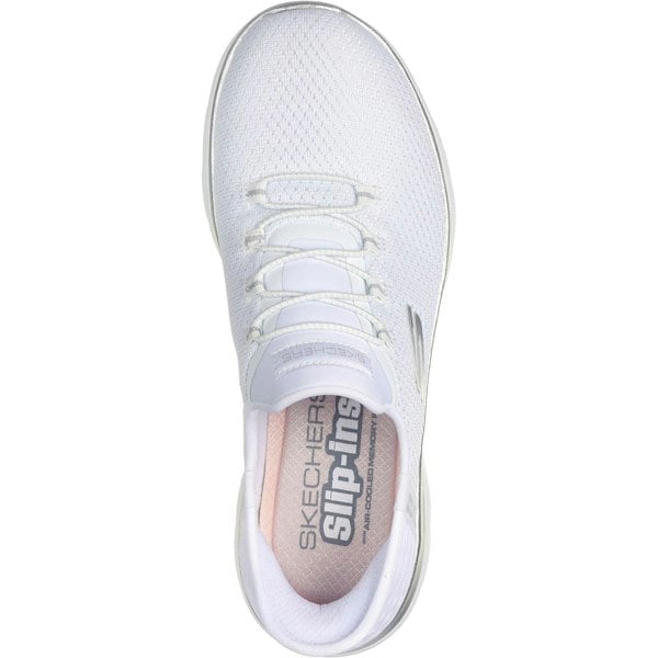 Skechers Summits Diamond Dream Textile Women's White/Silver Trainers