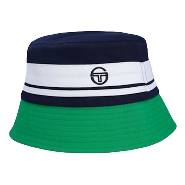 Sergio Tacchini Newsford Bucket Hat Maritime Blue/White/Fern Green