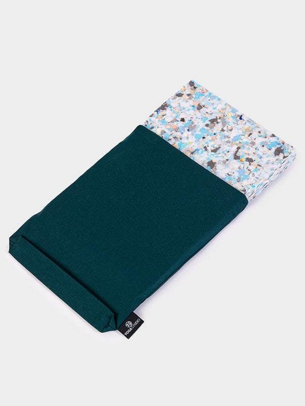 Yoga Studio Half Recycled Chip Foam Yoga Block + Cover Set (30 x 20 x 2.5cm)