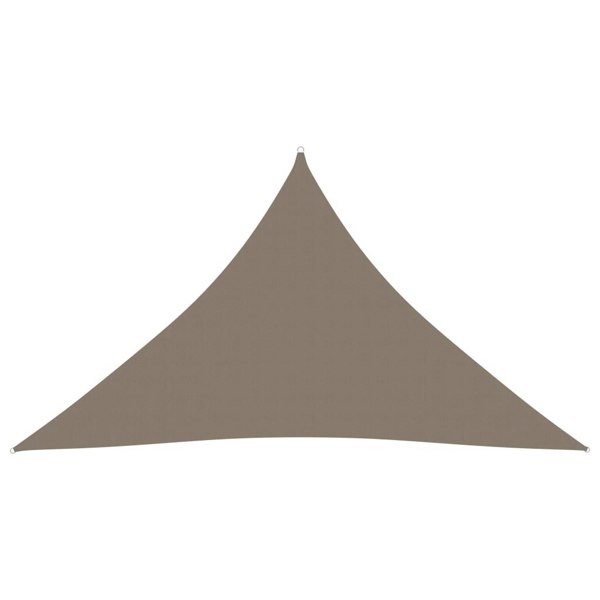 Berkfield Sunshade Sail Oxford Fabric Triangular 5x5x6 m Taupe