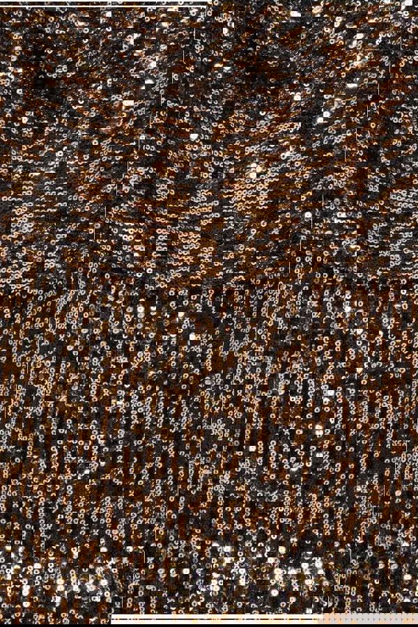 Sequin Cowl Maxi Dress - Black DR4051P