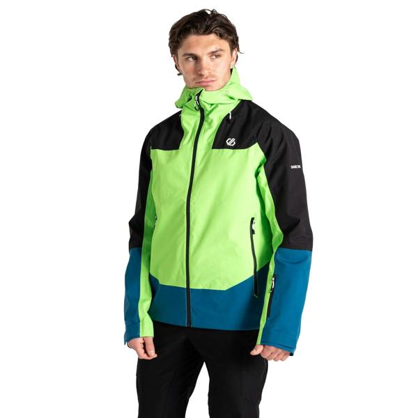 Dare 2B Mens Roving II Waterproof Jacket - Green Flash/Kingfisher Blue - 
