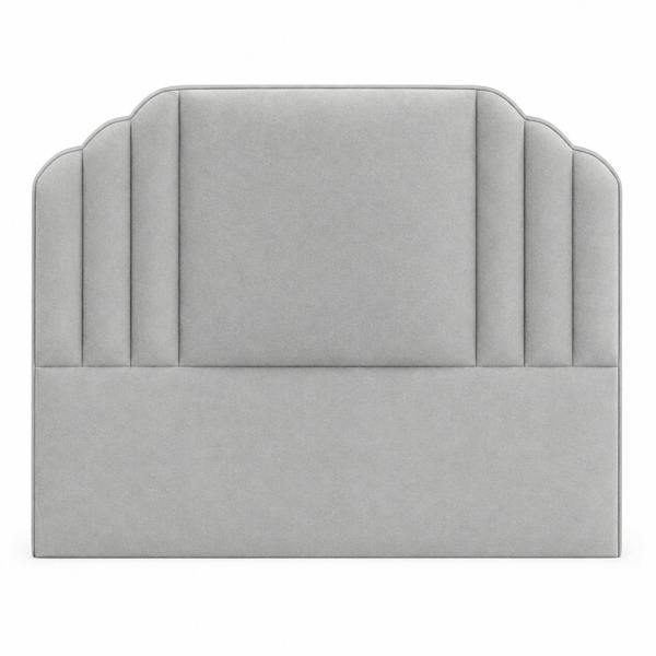 Great British Beds Zurich Headboard - Silver Plush
