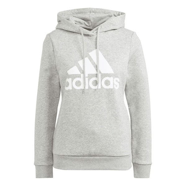 Adidas Womens Essentials Big Logo Fleece Hoodie - Grey