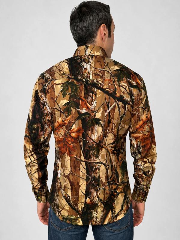 Claudio Lugli Woodland Stalker Real Tree Print Shirt