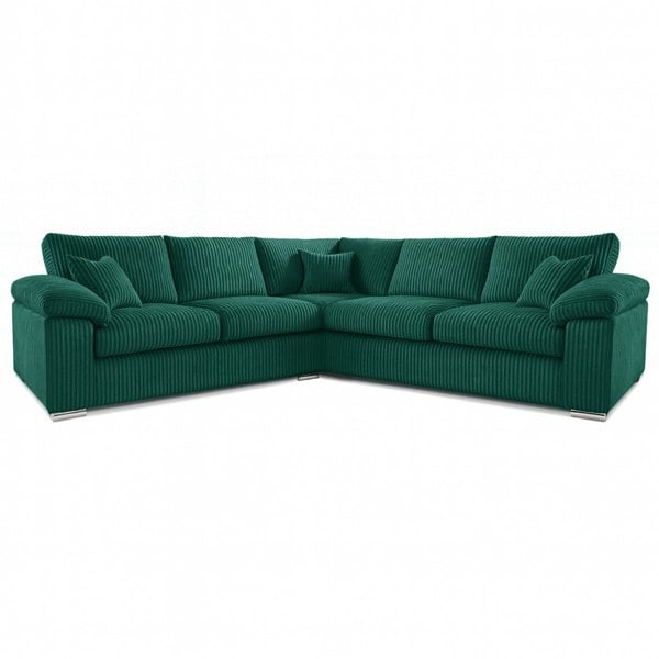 Furnishings For Less Delta Full Jumbo Cord 5 Seater Corner Sofa