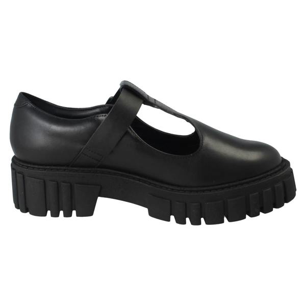 Clarks Ladies Clarks Buckle Fastening Chunky Sole T-Bar Smart Shoes Page Bar