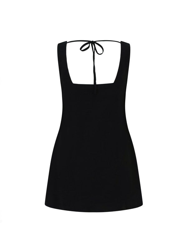 BALOU WOMENS LINEN MINI DRESS