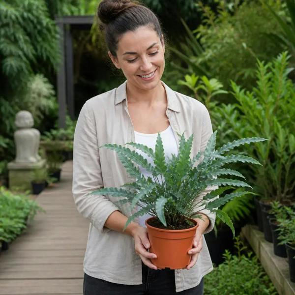 Phlebodium Blue Fern Blue Star Fern 17cm Pot – Easy Care Pet Friendly Indoor Houseplant