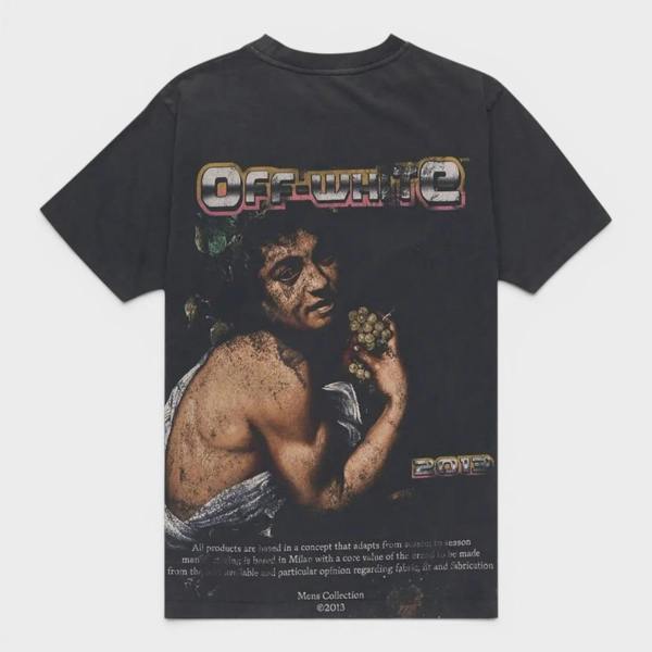 Off-White Digit Bacchus Slim Short-Sleeve Tee Black