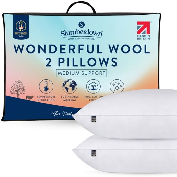 Slumberdown Wonderful Wool Firm Support Pillow