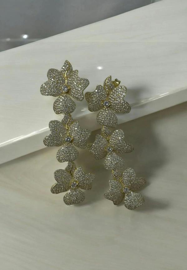 Still life of the earrings.