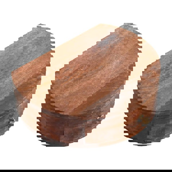 Artisan Furniture Solid Wood Honey Caramel Wall Mounted Rounded Bedside Table