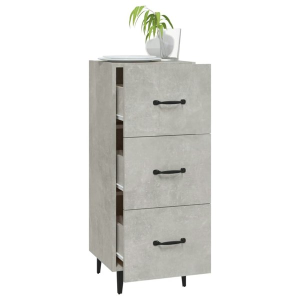 Berkfield Sideboard Concrete Grey 34.5x34x90 cm Engineered Wood