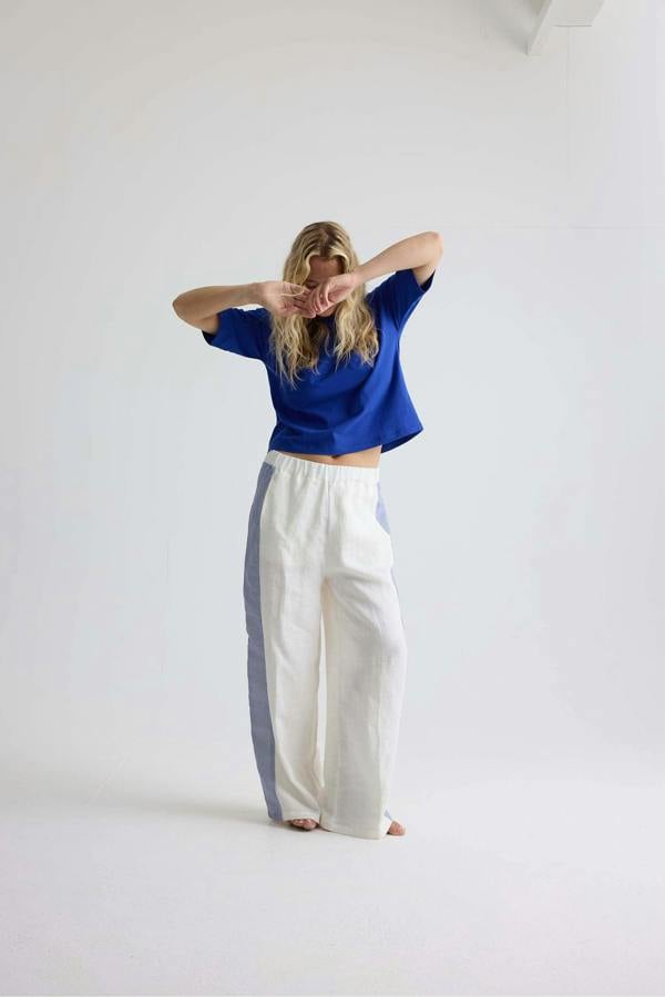 Pretty You London Relaxed Cotton T-Shirt In Bluing