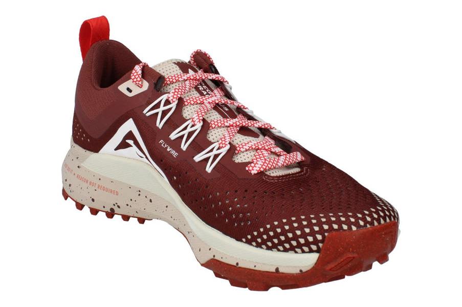 Nike Womens React Pegasus Trail 4 Running Trainers Dj6159 Shoes  200 - Dark Pony Sail Picante Red 200 - Photo 3