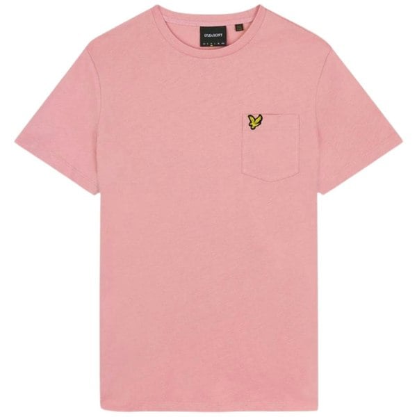 Lyle & Scott Pocket On Chest Palm Pink T-Shirt M