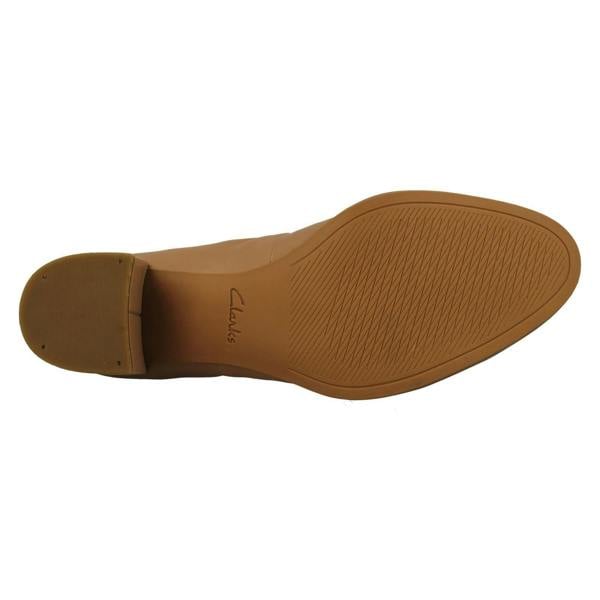 Clarks Ladies Clarks Slip On Block Heeled Court Shoes Freva55 Court