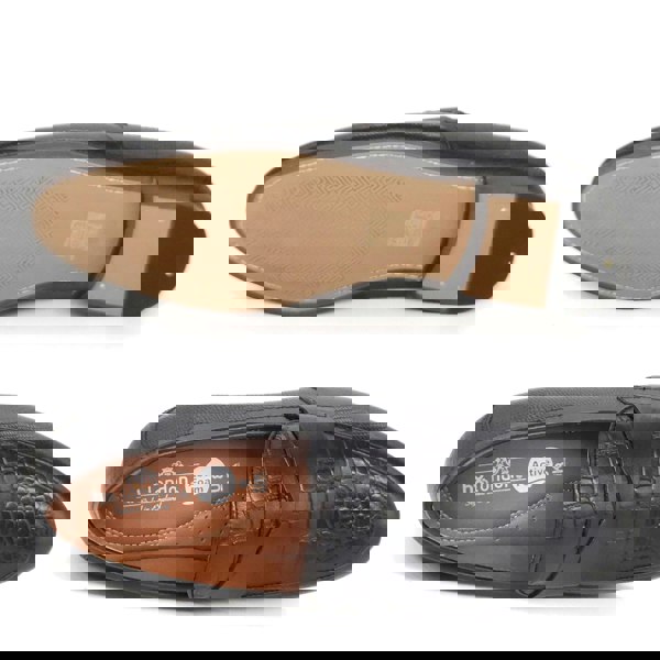 HX London Sutton Textured Penny Loafers