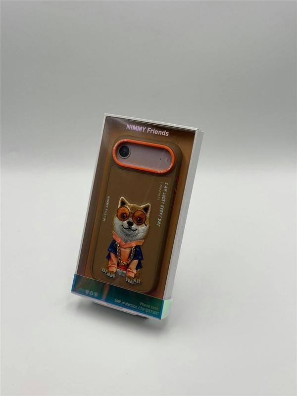 Nimmy Friends Nimmy Glasses Cool Dog Case with MagSafe for iPhone 17 Air 6.5" Brown Orange - N-YJ-IP17-AIR-012-A