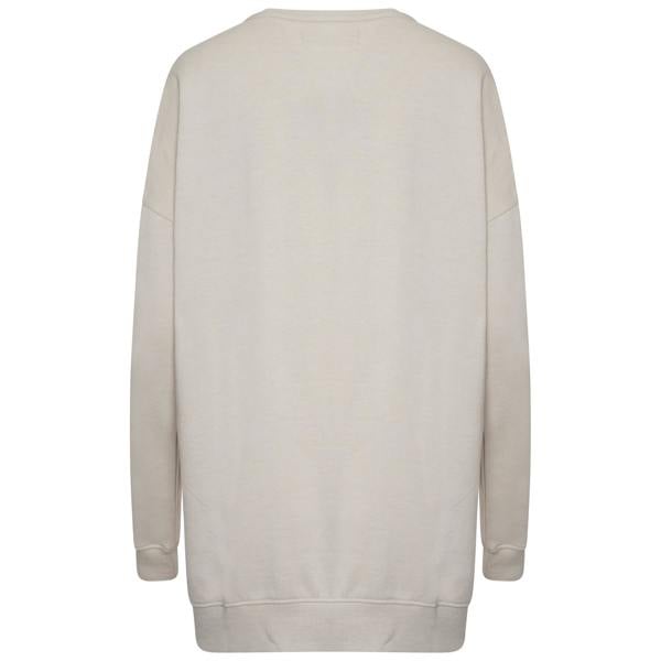 Smart Living Ladies Longline Crewneck Sweatshirt - Stone