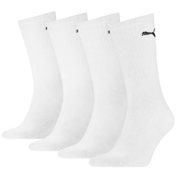 Puma 4-Pack Promo Sports Socks, White