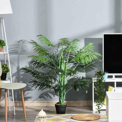 Wyld Haus Vavi Artificial Green Palm Style Tree In Nursery Pot For Home And Office Styling