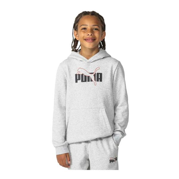 Puma Boys Brushed Fleece Hoodie - Grey - 
