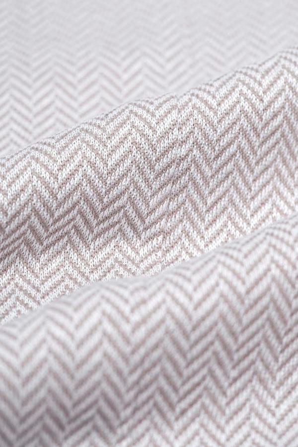 House of Cavani Vasco - Men's Beige 2 Piece Herringbone Suit