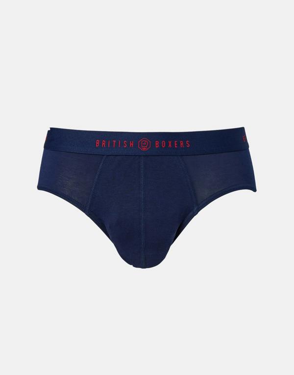 British Boxers Men's Bamboo Brief - Midnight in Mayfair