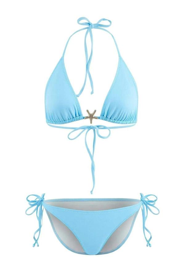 WOVCOR Triangle Covered Premium Star Accessory Regular Bikini Set