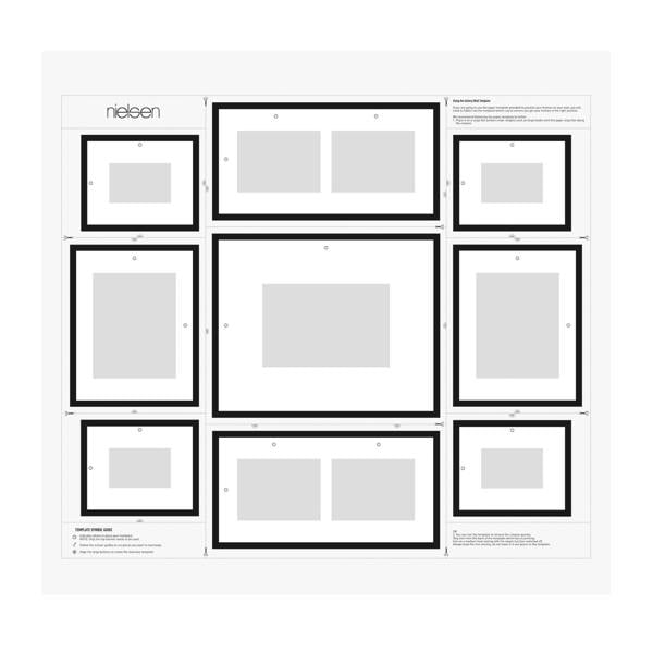 nielsen 9 Piece Gallery Wall Frame Set for 11 Photos - Black