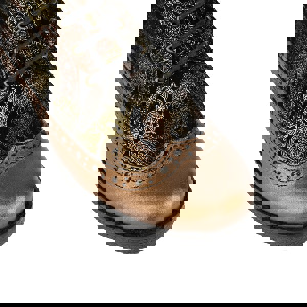 Embassy London Hatter - Bronze & Floral - Women's Leather Ankle Lace-up Boot with bronze floral details