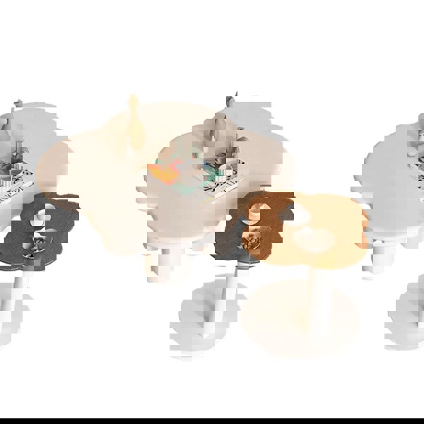 Persis Coffee Table Set, Cream & Tan-Rit Concept-Rit Concept