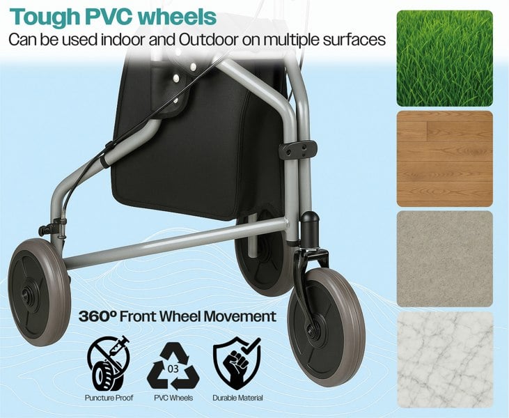 Aidapt Three Wheeled Walker  Silver
