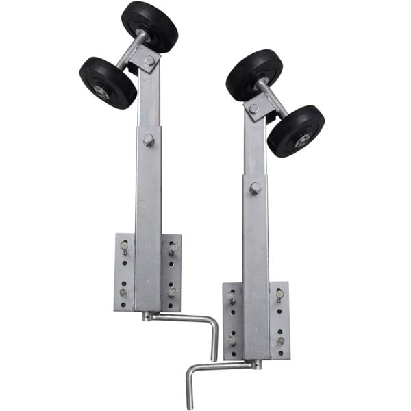 Berkfield Boat Trailer Double Roller Bow Support Set of 2 59 - 84 cm