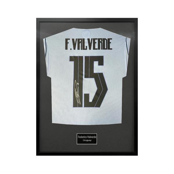 Federico Valverde Signed Uruguay Standard Frame
