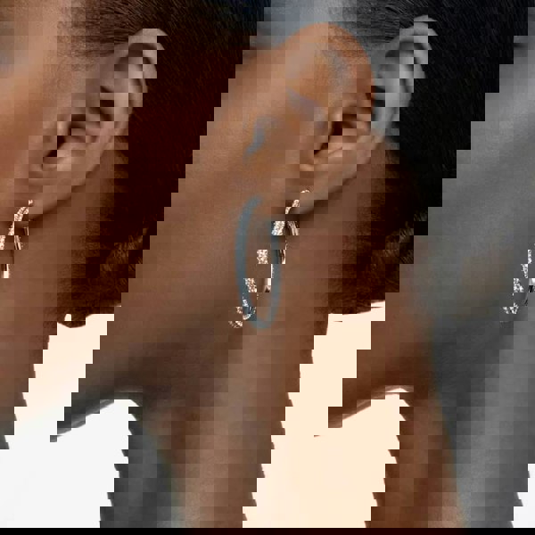 Swarovski Stone Crystal Hoop Earrings 5389432