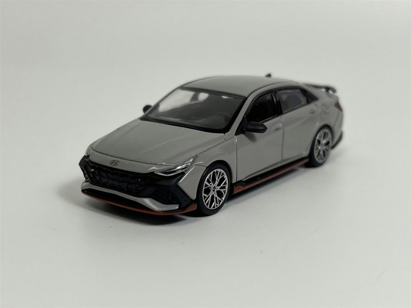 Mini GT Hyundai Elantra N Cyber Grey Metallic LHD 1:64 Scale Mini GT MGT00386L