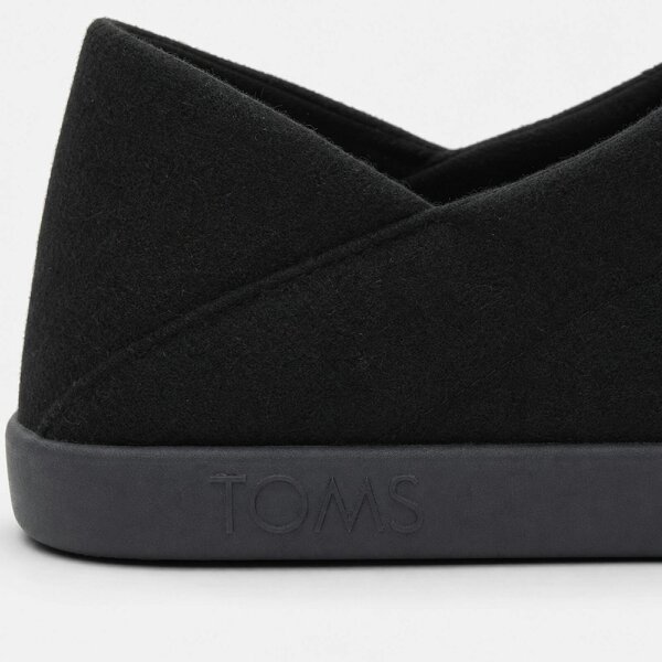 Toms EZRA Full Slippers   in  Black