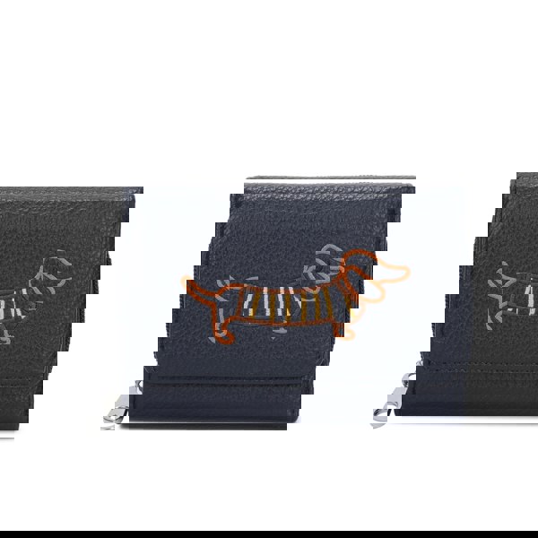 Kitise Dachshund Dog Embroidery Trifold Snap Coin Purse Wallet