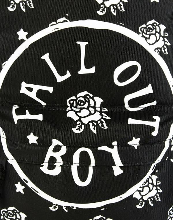 Rock Sax Womens Black Fall Out Boy Backpack (One Size)