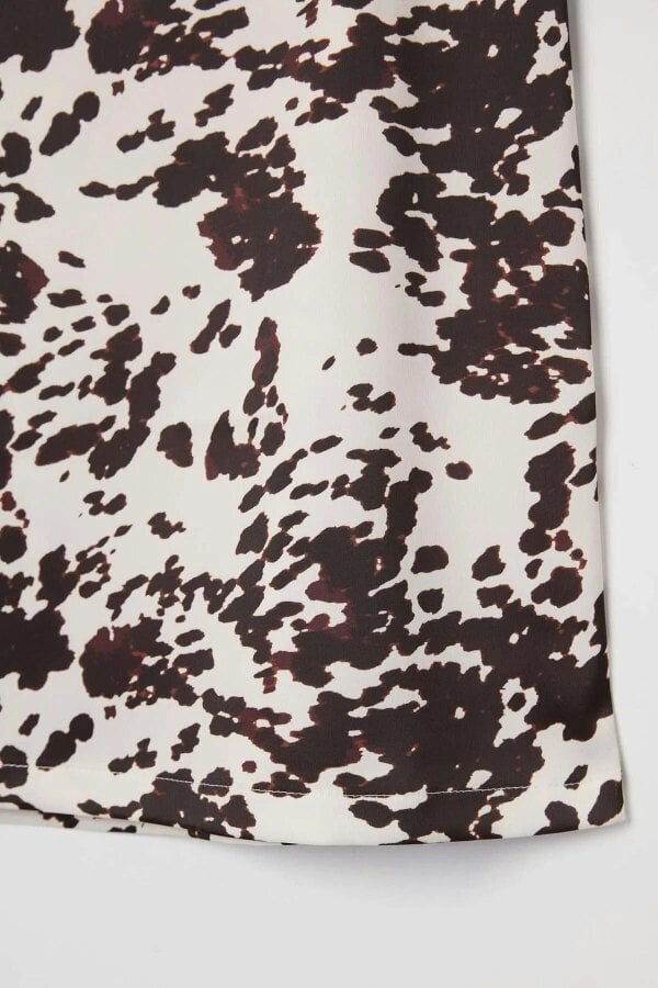 WOVCOR Midi Satin Skirt