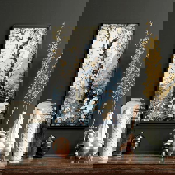 Paintings For Living Room | Set of 3 Chinoiserie Wall art Prints