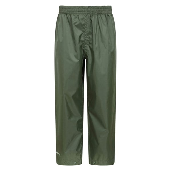 Mountain Warehouse Kids Pakka II Waterproof Over Trousers - Khaki
