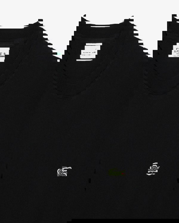 Lacoste Long Sleeved Cotton Mens T-Shirt - Black 031