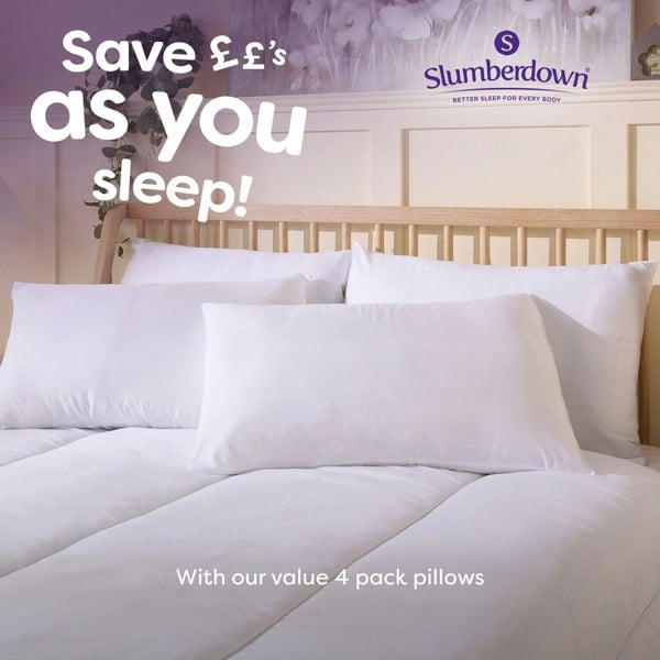 Slumberdown Feels like Down Super Support Firm Support Pillow