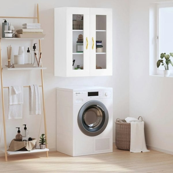 Berkfield Wall Mounted Cabinet White 69.5x34x90 cm